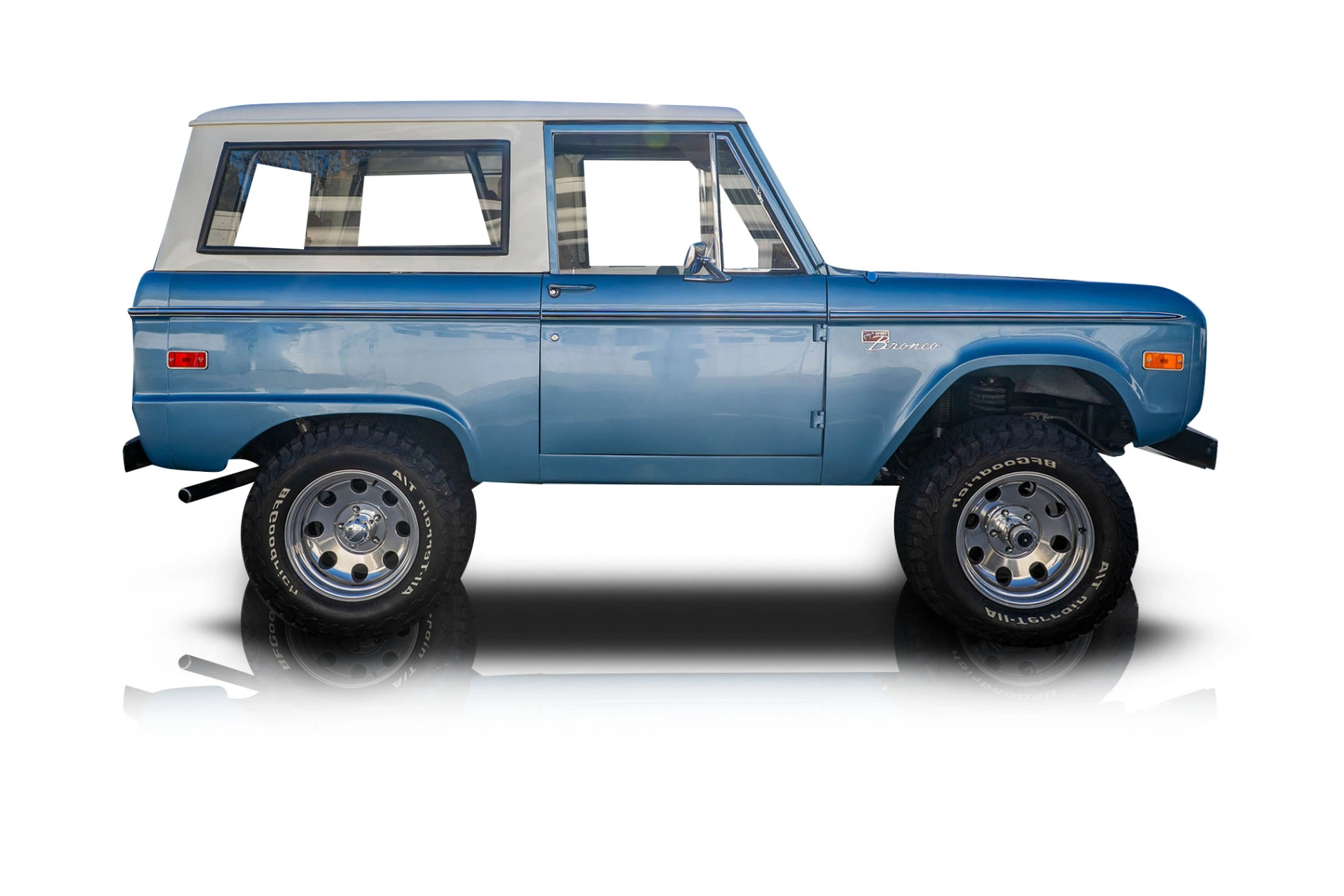 An incredible side shot photo of a Ford Bronco that you should buy.