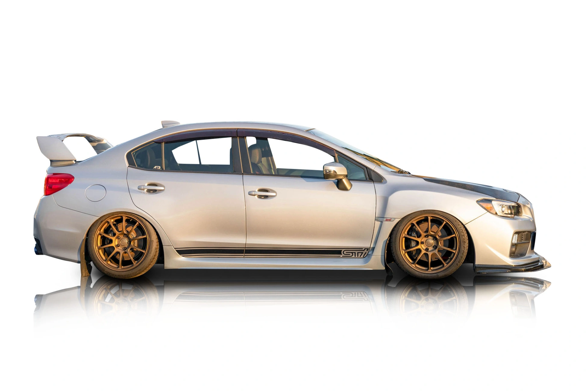 An incredible side shot photo of a Subaru WRX that you should buy.
