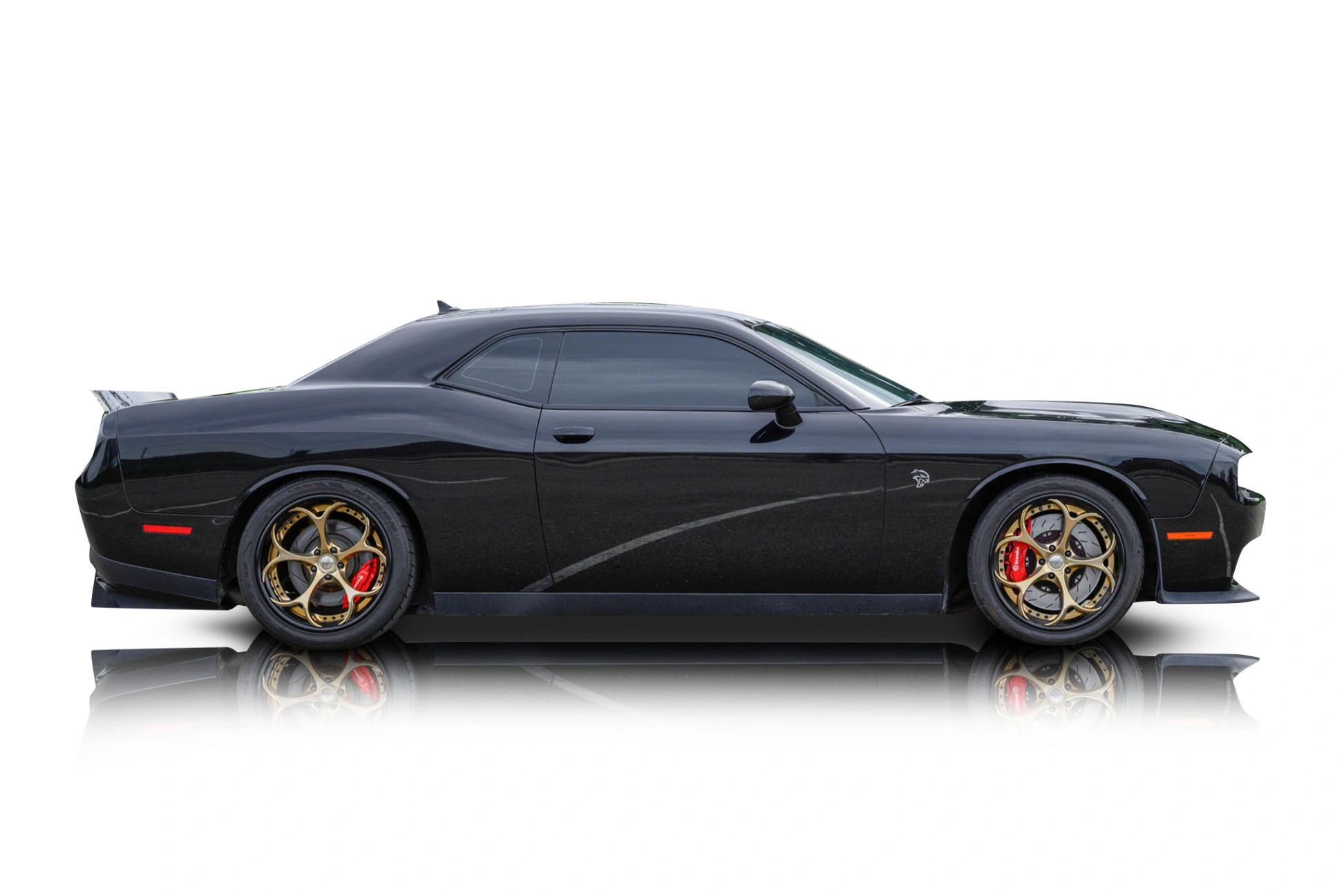 An incredible side shot photo of a Dodge Challenger that you should buy.