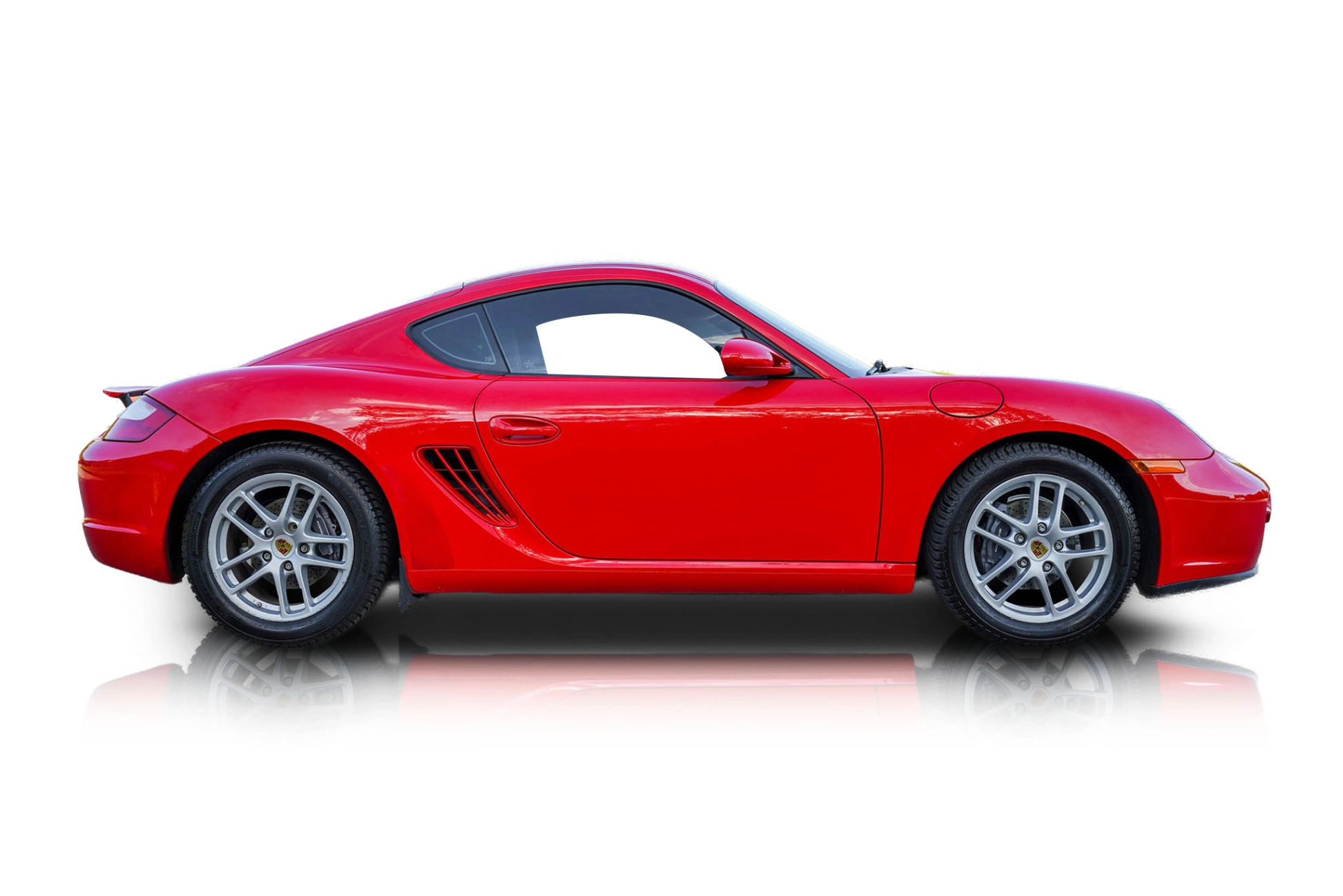 An incredible side shot photo of a Porsche Cayman that you should buy.