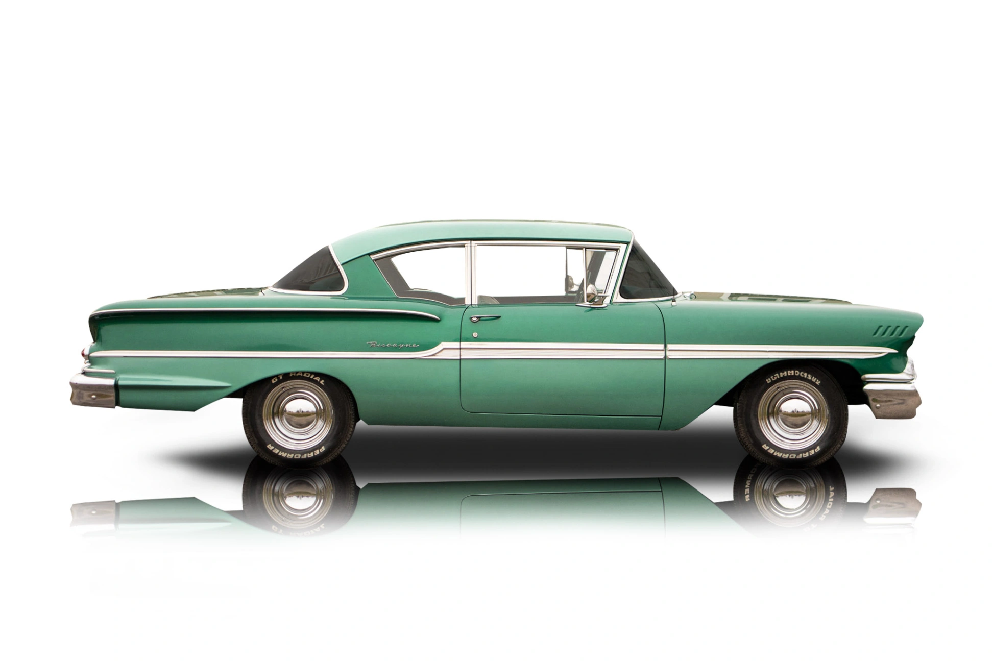 An incredible side shot photo of a Chevrolet Biscayne that you should buy.