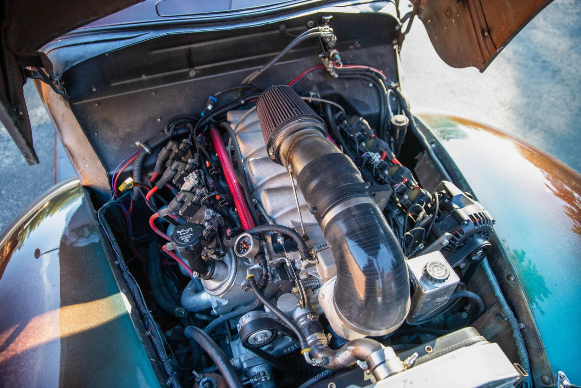 1940 Ford Deluxe - Engine Photo