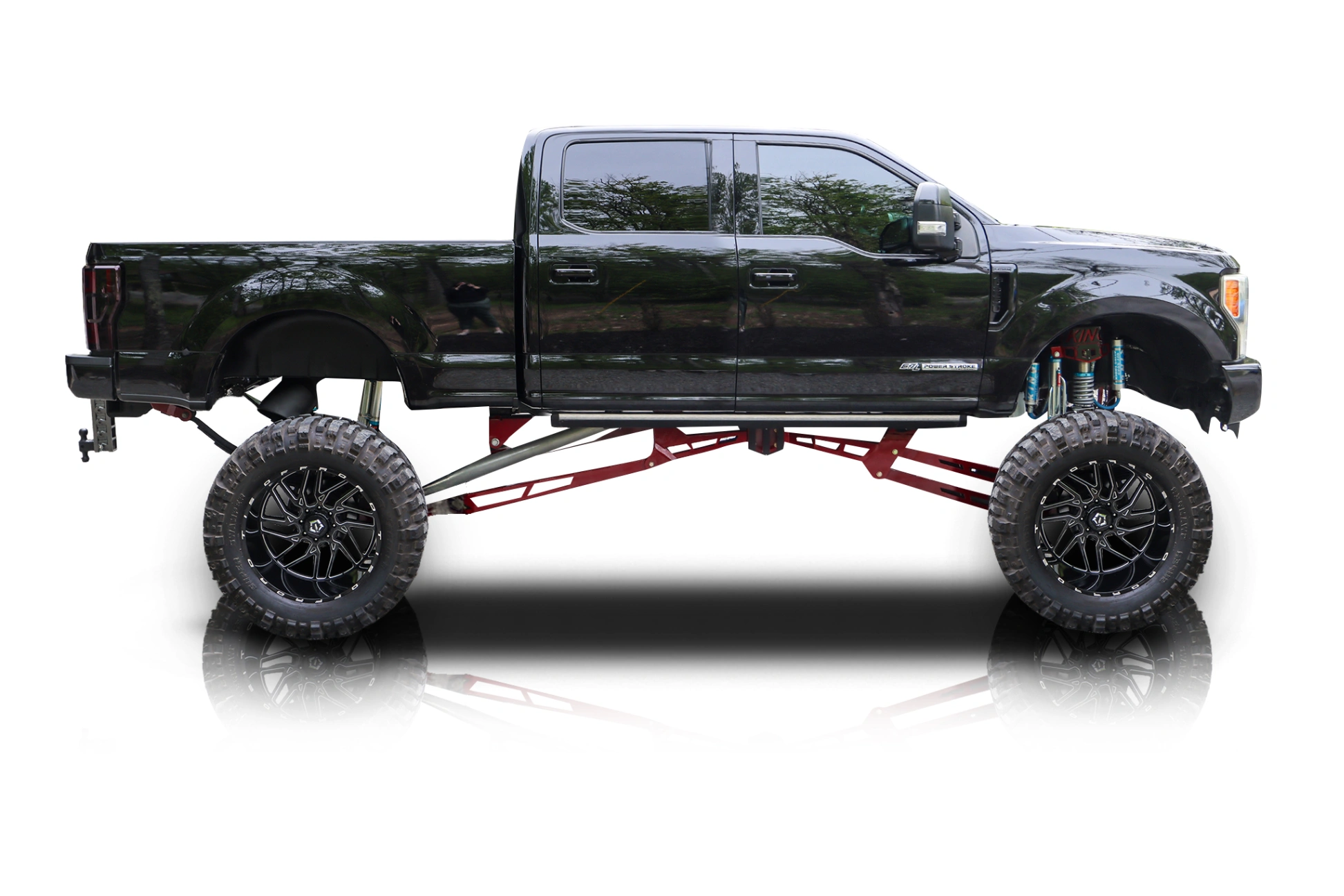 An incredible side shot photo of a Ford F-250 that you should buy.