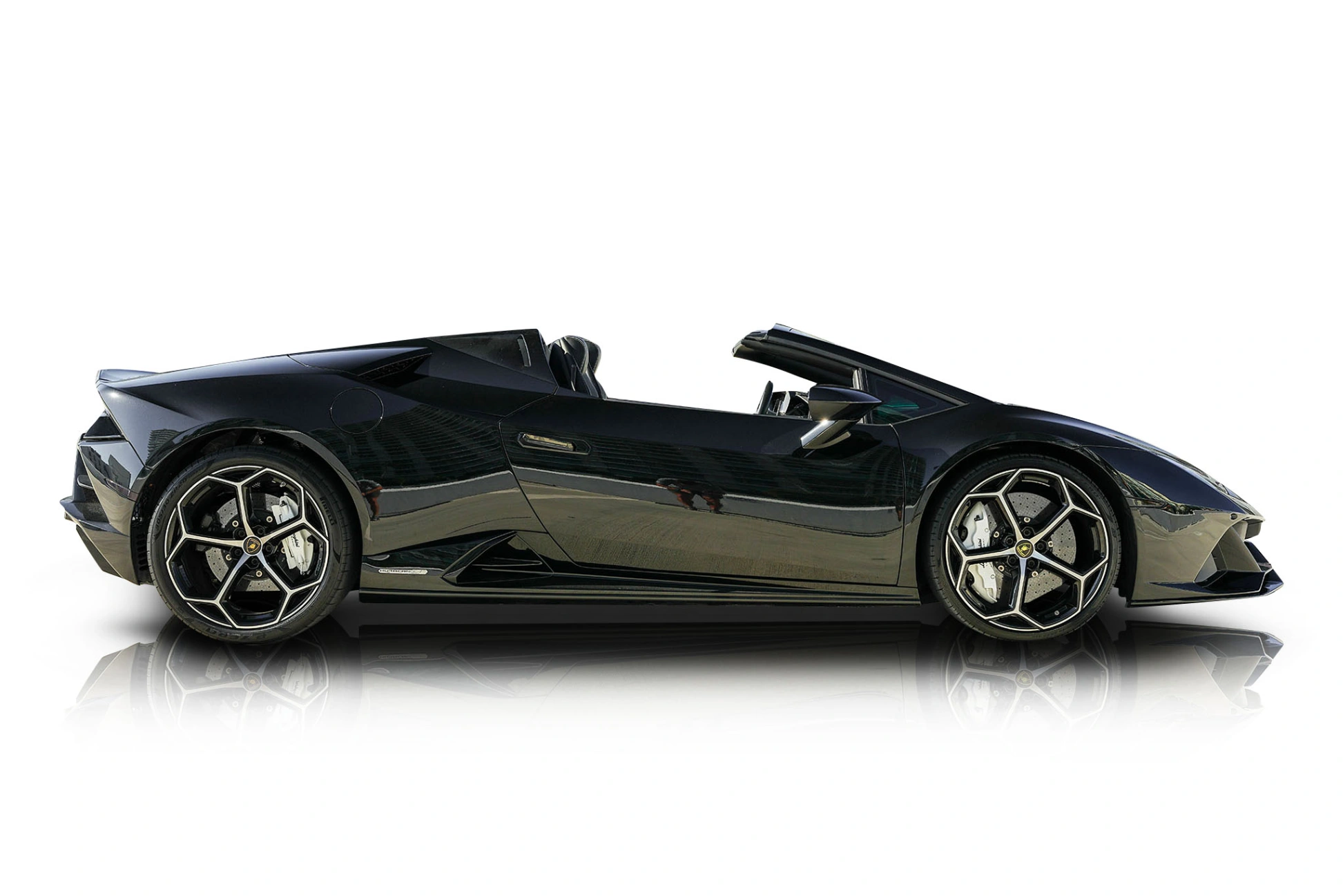An incredible side shot photo of a Lamborghini Huracan that you should buy.