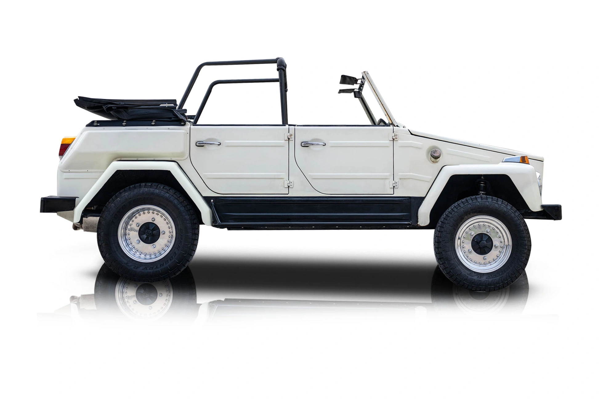 An incredible side shot photo of a Volkswagen Thing that you should buy.