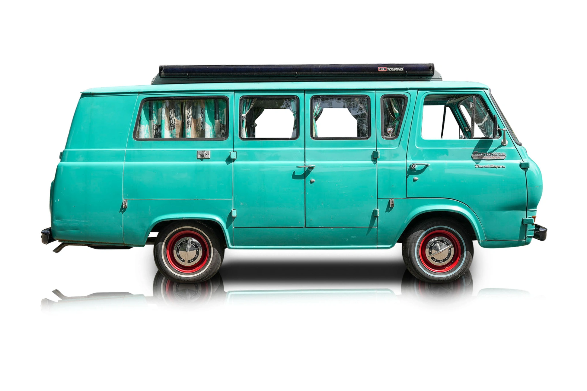 An incredible side shot photo of a Ford Econoline that you should buy.