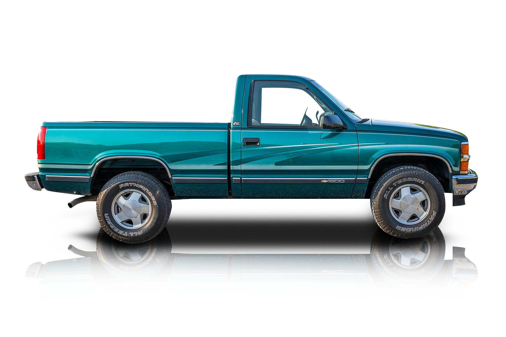 An incredible side shot photo of a Chevrolet K1500 that you should buy.