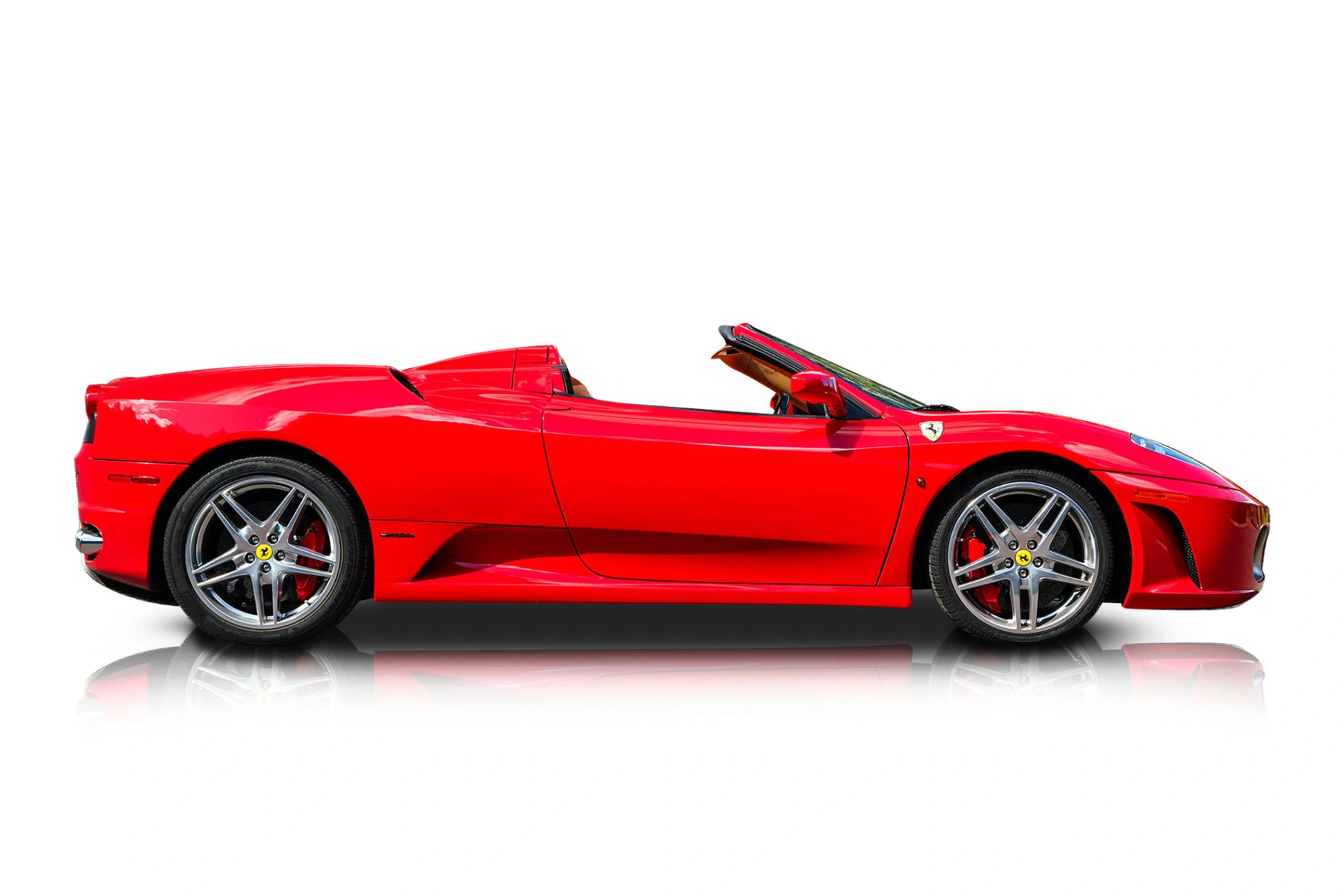 An incredible side shot photo of a Ferrari F430 that you should buy.