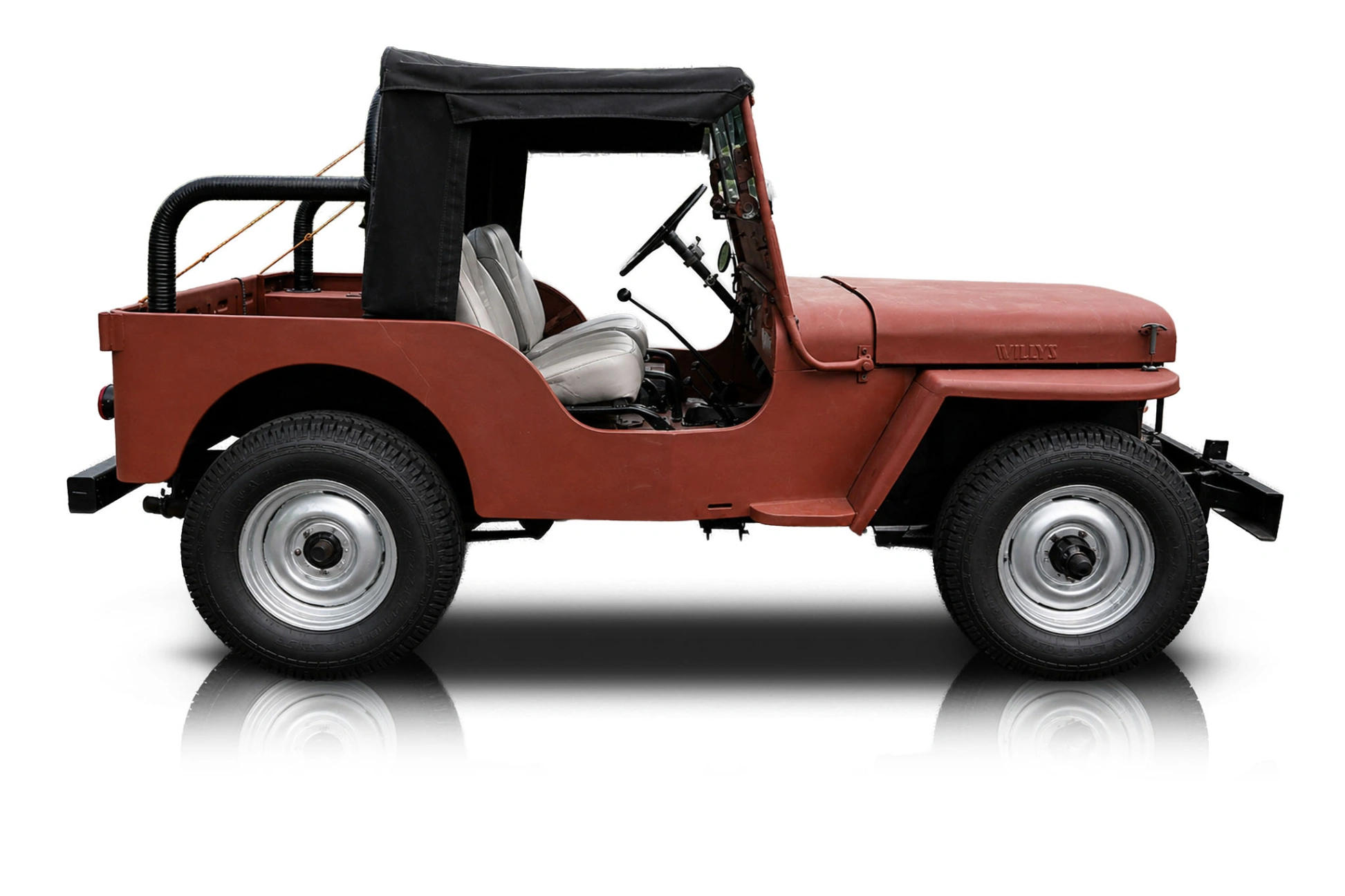 An incredible side shot photo of a Willys CJ2A that you should buy.