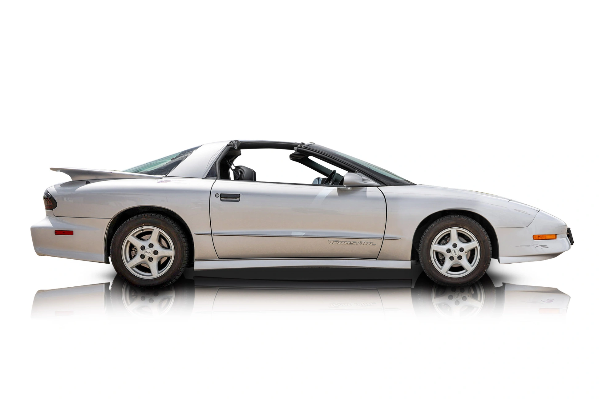 An incredible side shot photo of a Pontiac Firebird that you should buy.
