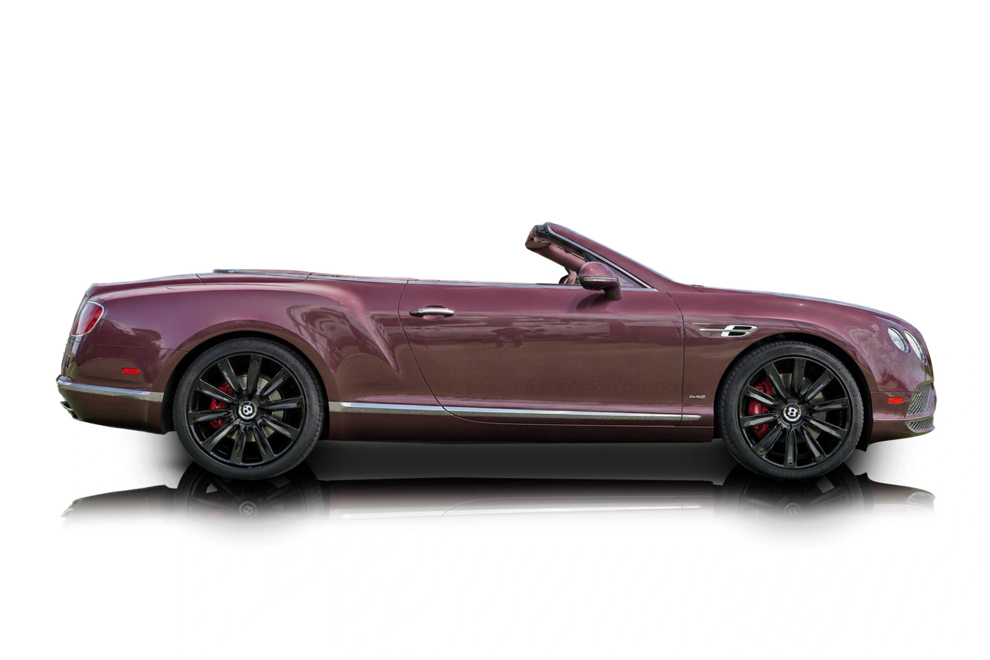 An incredible side shot photo of a Bentley Continental that you should buy.