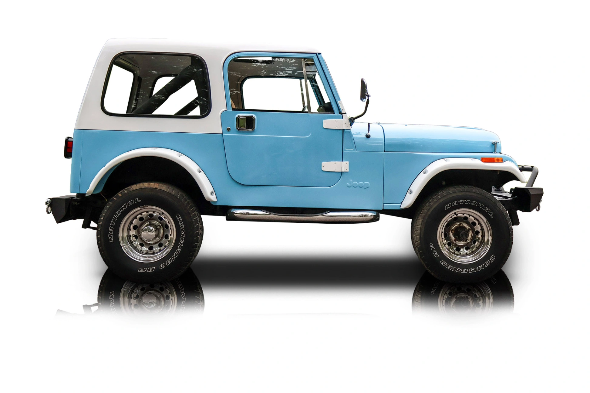 An incredible side shot photo of a Jeep CJ-7 that you should buy.