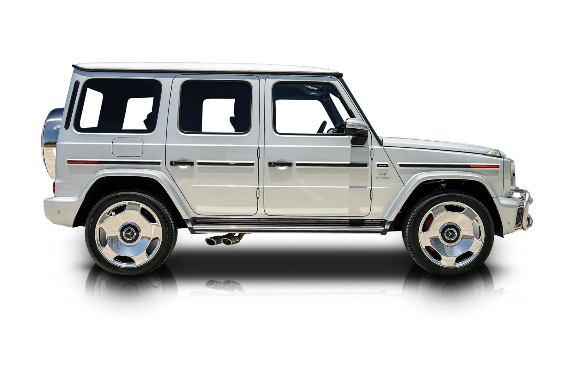 Passenger side photo of vehicle