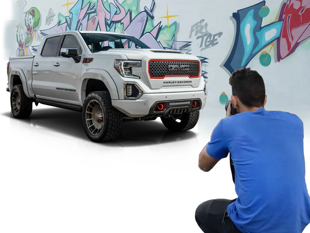 GMC professional photo shoot