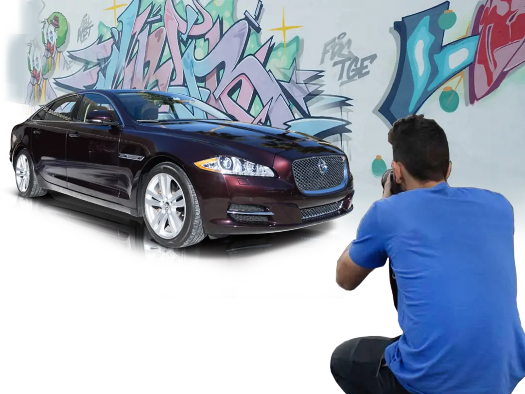 Jaguar professional photo shoot