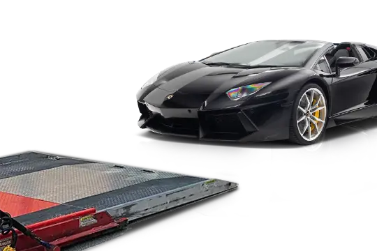 Exotic Car being shipped